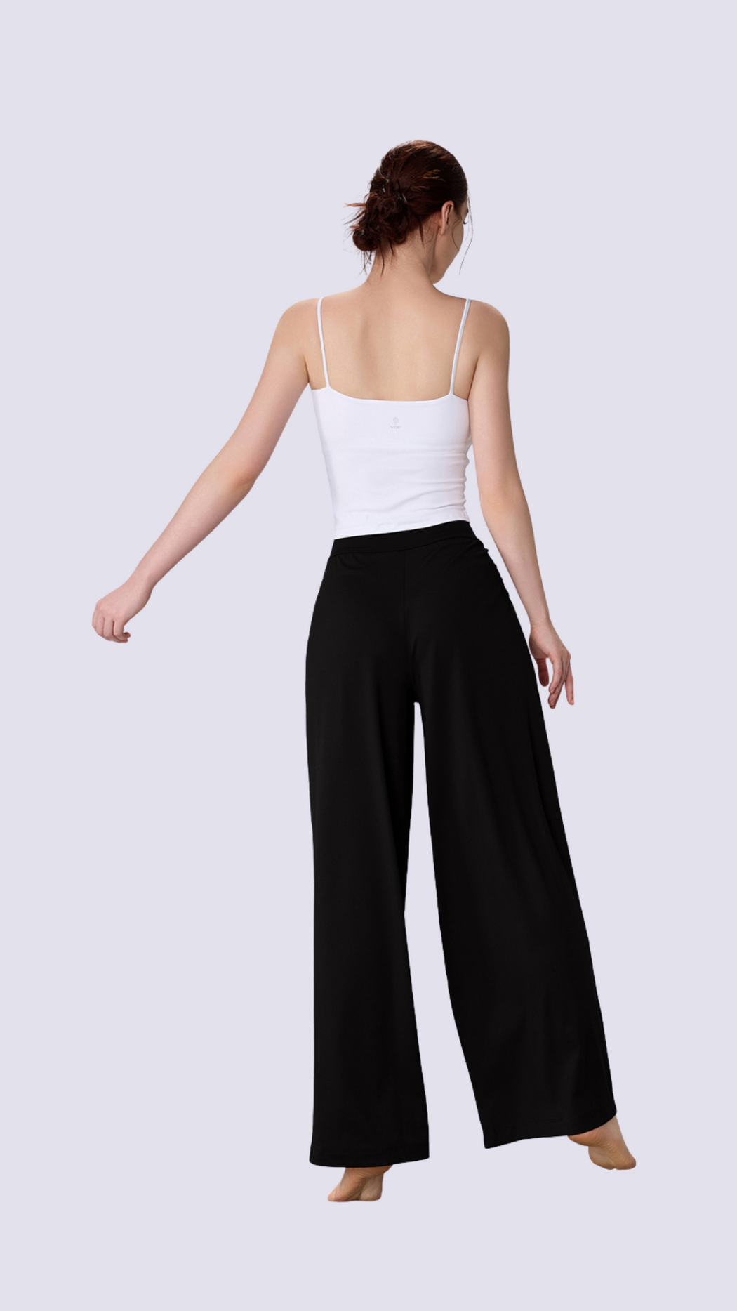 Elegance High Waist Fold Front Wide Leg Pants