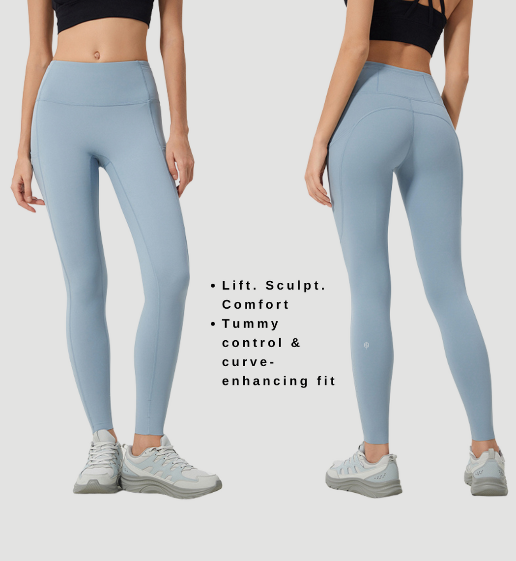 Lumina Sculpt High-Waist Adjustable Length Pockets Leggings