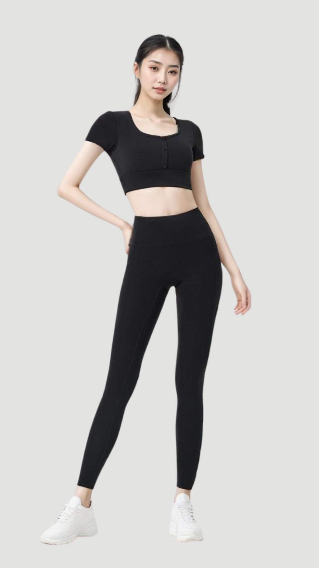 Lumina Sculpt High-Waist Adjustable Length Pockets Leggings