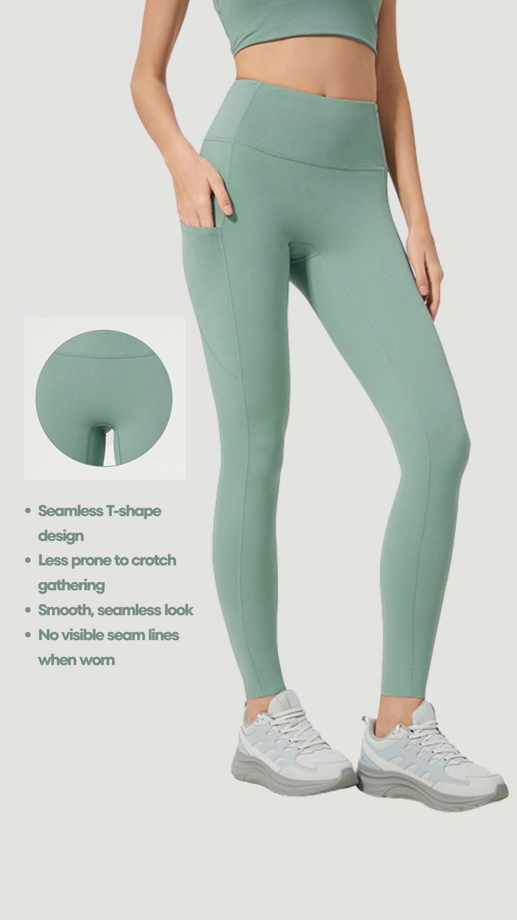 Lumina Sculpt High-Waist Adjustable Length Pockets Leggings