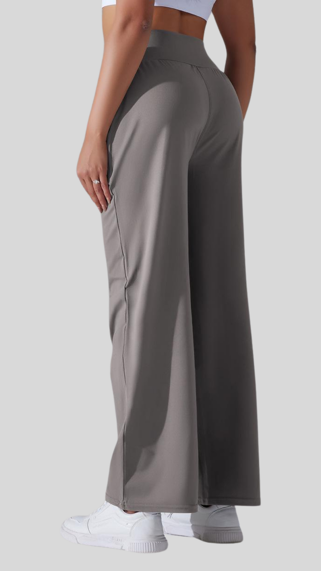 GlideFit High Waist Wide Leg Pants With Side Pockets Asian Length (96 - 102cm)