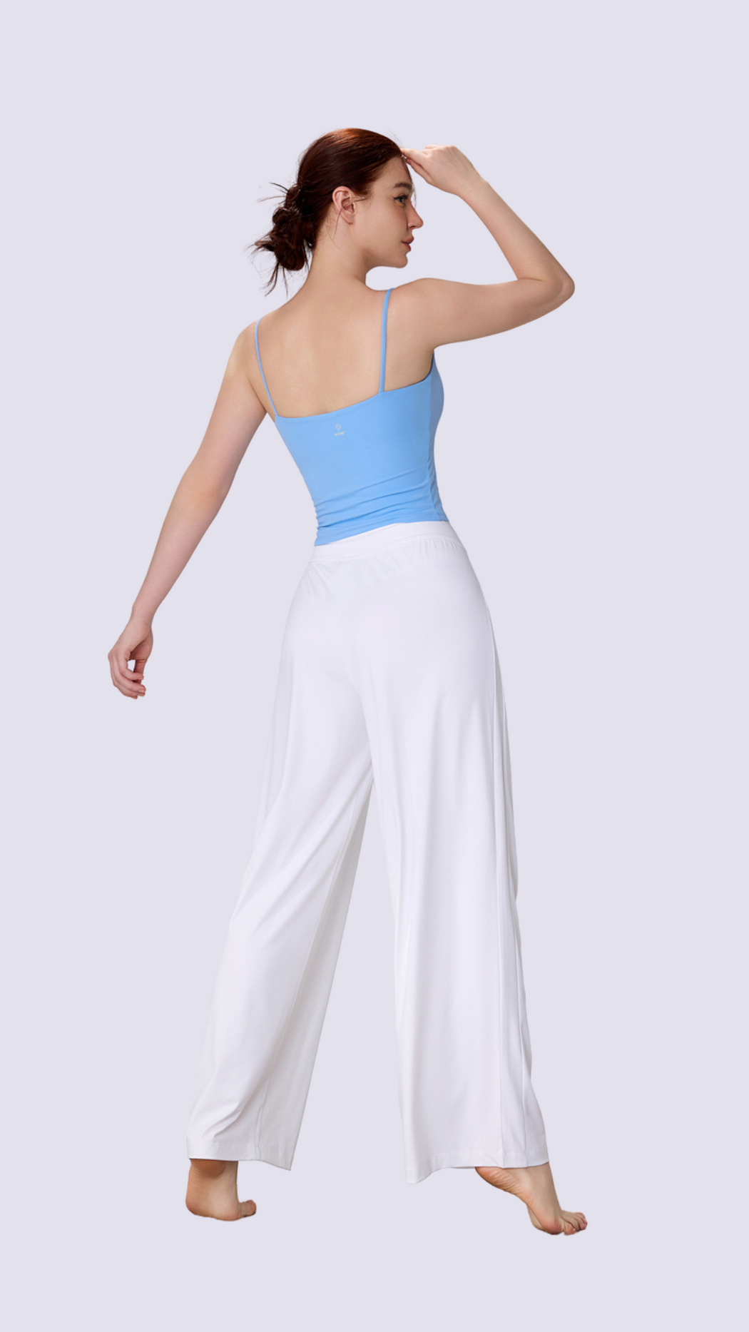 Elegance High Waist Fold Front Wide Leg Pants