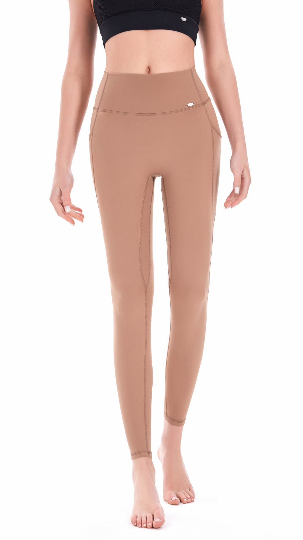 YOF Signature High Waisted SculptFlow 26" Inseam Full Length Legging Brown