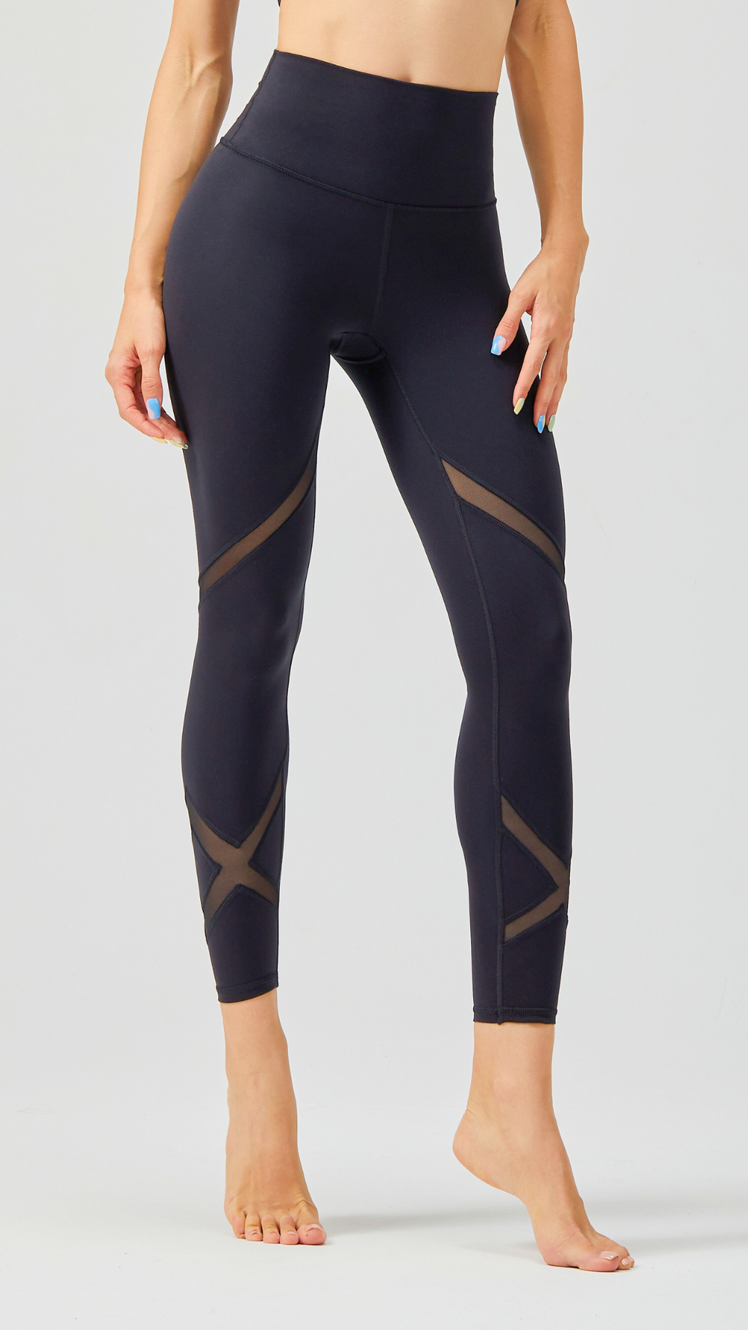 YOF Active High Waist Airflow Mesh Leggings (Asian Fit)