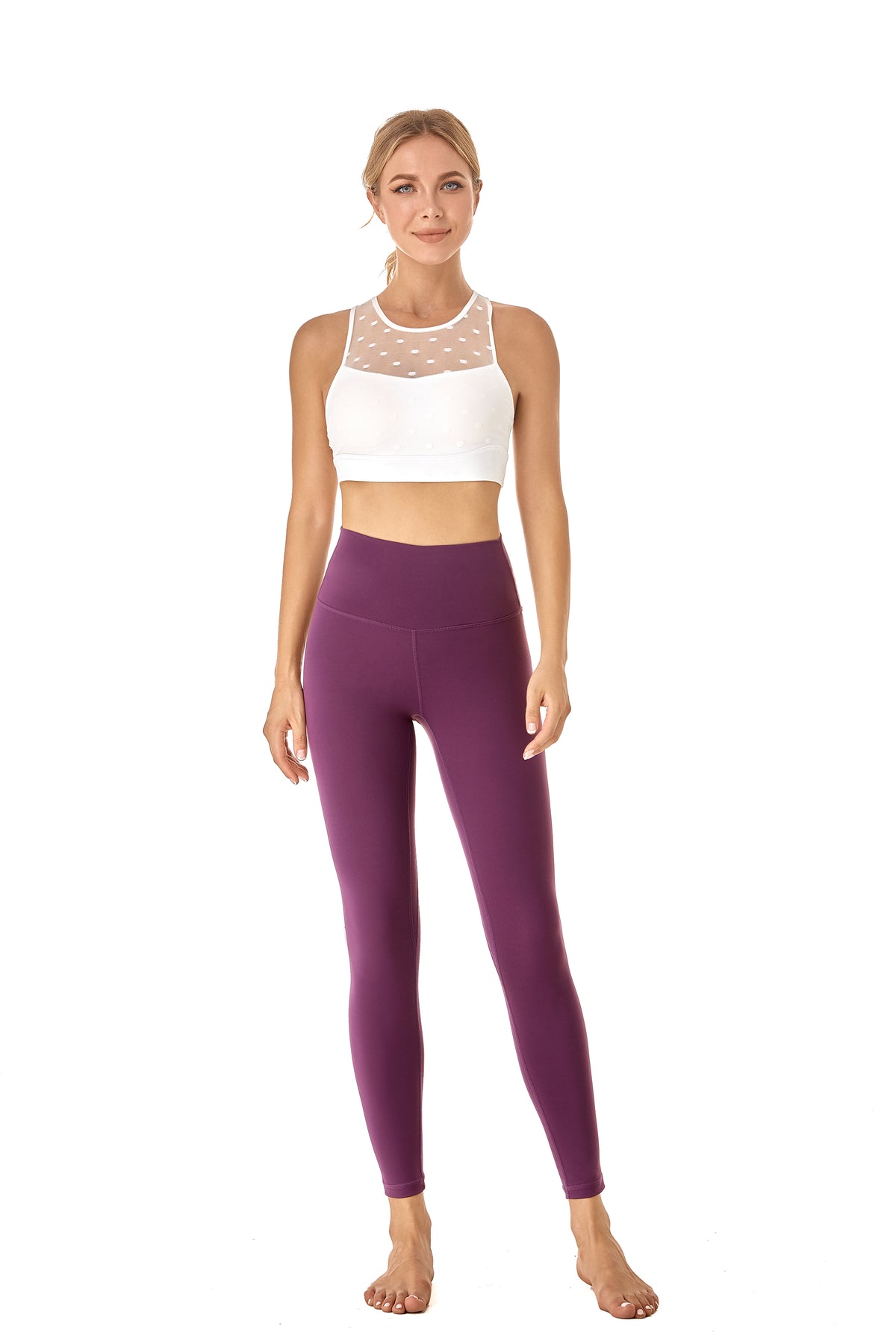 High Waist DIVA Active Silver Glitter Leggings